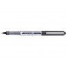 Roller uniball eye plastique recycle encre liquide ecriture fine pointe metal coloris noir