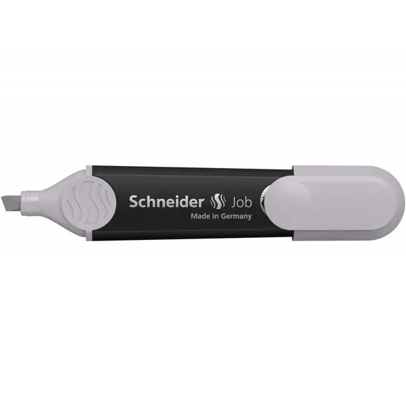 Surligneur schneider job pointe biseautee trait 1/5mm coloris gris taupe