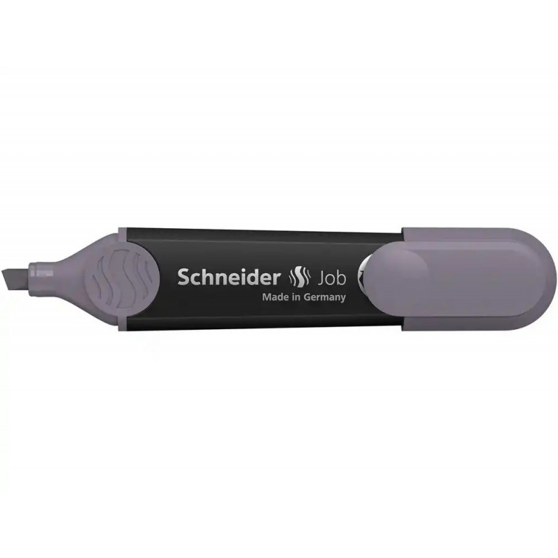 Surligneur schneider job pointe biseautee trait 1/5mm coloris gris mauve