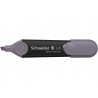 Surligneur schneider job pointe biseautee trait 1/5mm coloris gris mauve