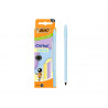 Stylo-bille bic cristal pastel pointe moyenne 1,0mm encre noire classique capuchon coloris assortis b