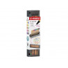 Stylo-feutre stabilo point 88 pointe fine gainee metal trait 0,4mm 1000m d'ecriture coloris assortis click box 10
