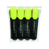 Surligneurs schneider job 150 pointe biseaut e 1 a 5 mm coloris jaune etui de 4 unites