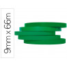 Ruban adhésif q-connect scelleuse sac 9mmx66m coloris vert
