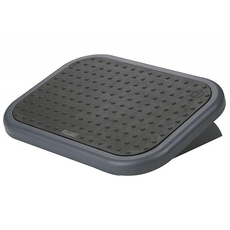 Repose-pieds q-connect réglable avec revêtement en caoutchouc 450x330x85mm