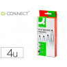 Marqueur q-connect tableau blanc pointe ogive tracé 2/3mm corps plastique encre base alcohol pochette 4 unit assort