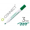 Marqueur q-connect tableau blanc pointe ogive tracé 2/3mm corps plastique encre base alcohol coloris vert