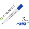 Marqueur q-connect tableau blanc pointe ogive tracé 2/3mm corps plastique encre base alcohol coloris bleu