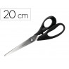 Ciseaux bureau q-connect économique droitier lames inox 210mm branches gainées abs bouts pointus coloris noir