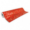 CLAIREFONTAINE Rouleau papier cadeau Arabesque Premium 80g. Dimensions 50 x 0,70m. Coloris Rouge motif or