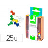 Punaise q-connect épingle mémo coloris assortis boîte 25 unités