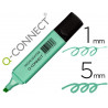 Surligneur q-connect pastel tracé 2/5 mm pointe biseautée coloris bleu