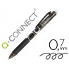 Roller q-connect écriture moyenne 0.7mm encre effaçable grip préhension gomme sertie coloris noir