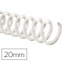 Spirale q-connect plastique transparent 32 5:1 160f calibre 2mm diamètre 20mm boîte 100 unités