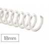 Spirale q-connect plastique transparent 32 5: 1 140f calibre 2mm diamètre 18mm boîte 100 unités