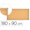 Tableau liege q-connect mural cadre aluminium resistance humidite accessoires fixation mur 1mm epaisseur 180x90cm