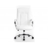 Fauteuil de direction q-connect verona simili cuir base acier chrome hauteur max 1210mm largeur 650mm prof 730mm blanc