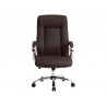 Fauteuil de direction q-connect verona simili cuir base acier chrome hauteur max 1210mm largeur 650mm prof 730mm marron