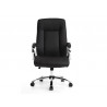 Fauteuil de direction q-connect verona simili cuir base acier chrome hauteur max 1210mm largeur 650mm prof 730mm noir