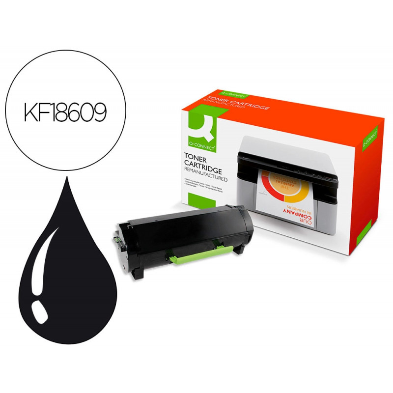 Toner q-connect compatible lexmark 502u ms610 ultra high yield - ms 510 dn, ms 610 de, ms 610 dn, ms 610 dte 20000p