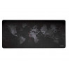 Tapis souris q-connect xxl 900x400mm coloris noir avec design carte du monde