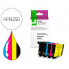 Cartouche q-connect jet d'encre compatible epson 29xl couleur noir/cyan/magenta/jaune pack