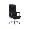 Chaise direction q-connect ravenna maille base metallique haut max 1300 larg 550 prof 510mm roues premium noir