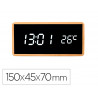 Horloge de bureau q-connect numerique avec temperature dimensions 150x45x70mm