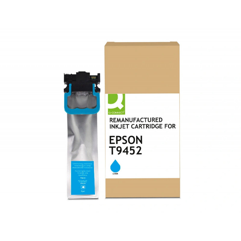 Cartouche q-connect jet d'encre compatible epson t945 6800p coloris cyan