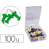 Punaise q-connect épingle mémo coloris vert boîte 100 unités