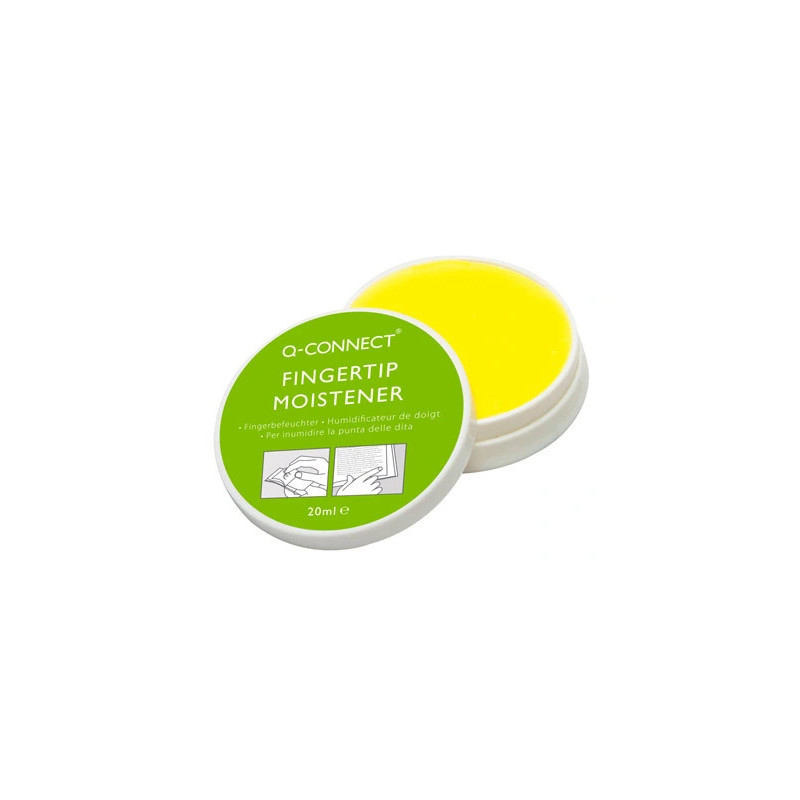 Humidificateur de doigt q-connect pour feuilleter trier compter les billets 20ml