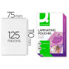 Pochette plastification q-connect à chaud économique format 110x75mm 125 microns boîte 100 unités