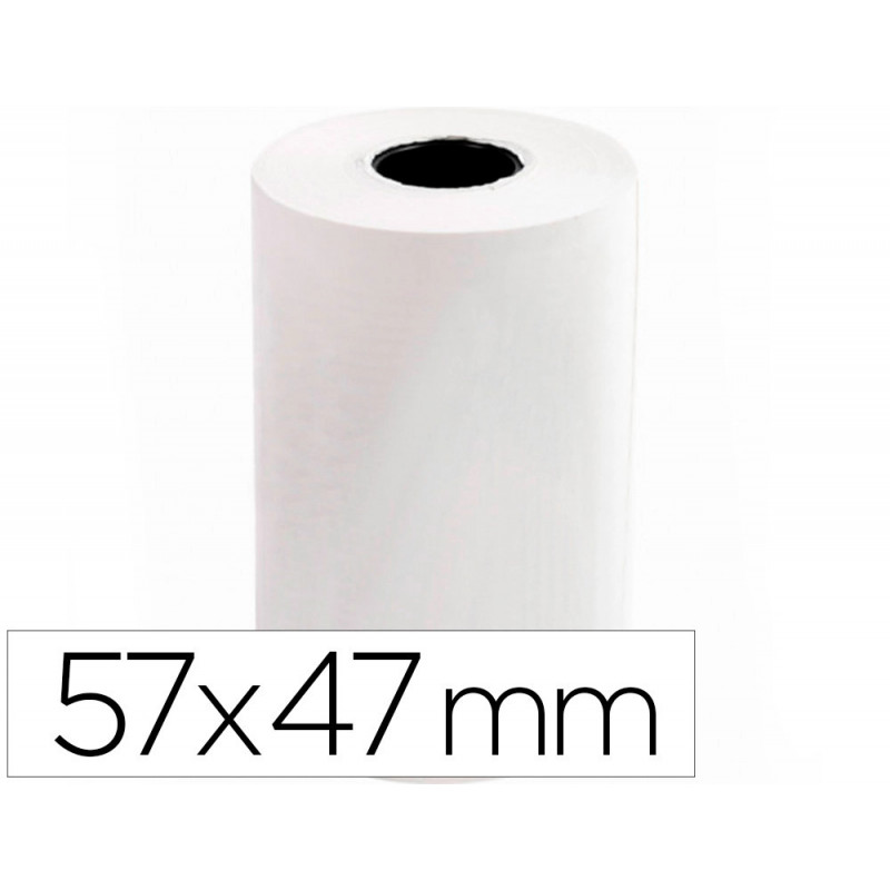 Bobine thermique q-connect 57mm largeur x 47mm diametre 55gr pour tpe sans bisphenol a