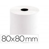 Bobine thermique q-connect 80mm largeur x 80mm diametre 55gr sans bisphenol a