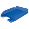Corbeille à courrier q-connectpolypropylène documents a4+ 240x320mm empilable 350x255x65mm coloris bleu transparent