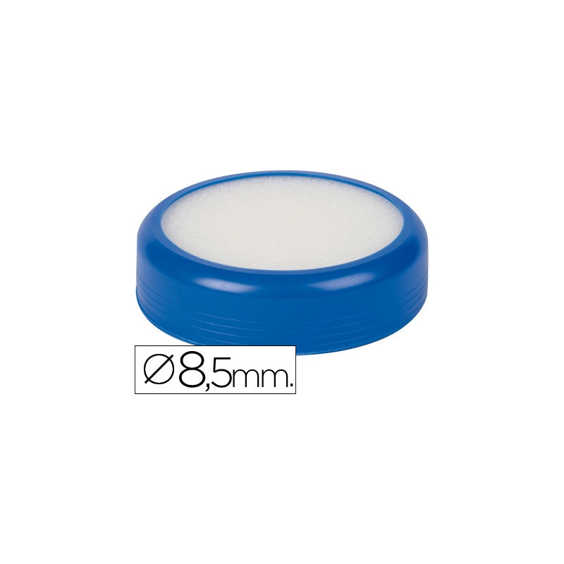 Éponge mouilleur q-connect caoutchouc 85mm diamètre coloris bleu