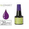 Encre à tampons q-connect pour feutre ou mousse coloris violet flacon 28ml