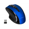 Souris q-connect sans fil optique 1000dpi recepteur usb 2,4ghz coloris bleu