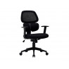 Chaise operateur q-connect ancona maille base metallique haut max 1110 larg 660 prof 590 roues premium coloris noir