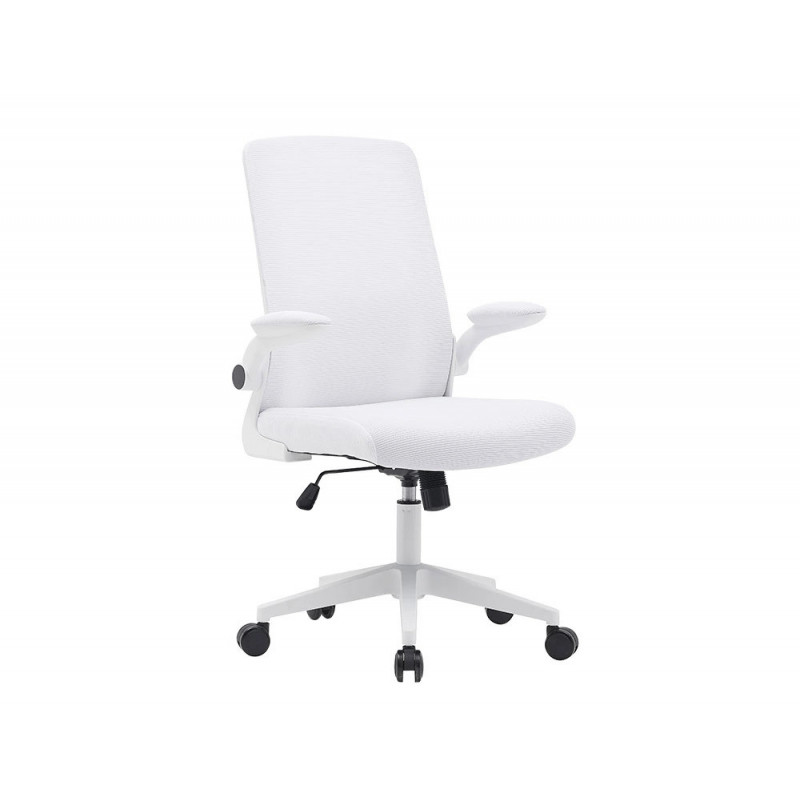 Chaise operateur q-connect alba maille base metallique haut max 1110 larg 610 prof 580mm roues premium coloris blanc