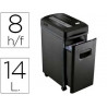 Destructeur q-connect q8 micro vitesse 2.2min coupe micro 3.3x9mm a4 très confidentiel 15l 350x215x484mm 8.22kg