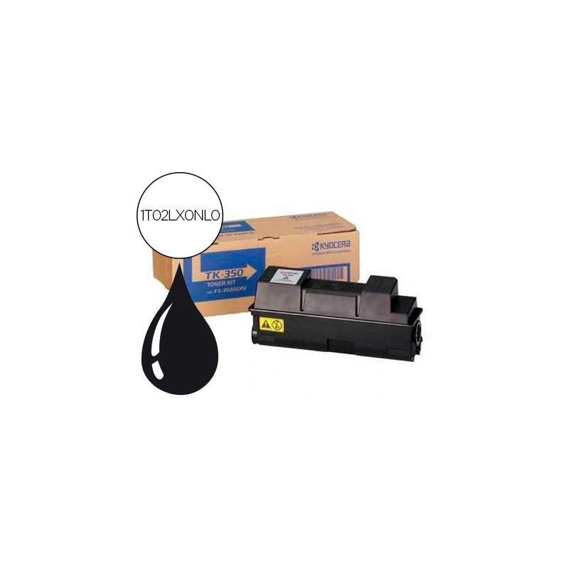 Toner laser kyocera 1t02lx0nl0 tk350 pour fs3920dn/3140mfp/3640/3540/3040 couleur noir 15000p