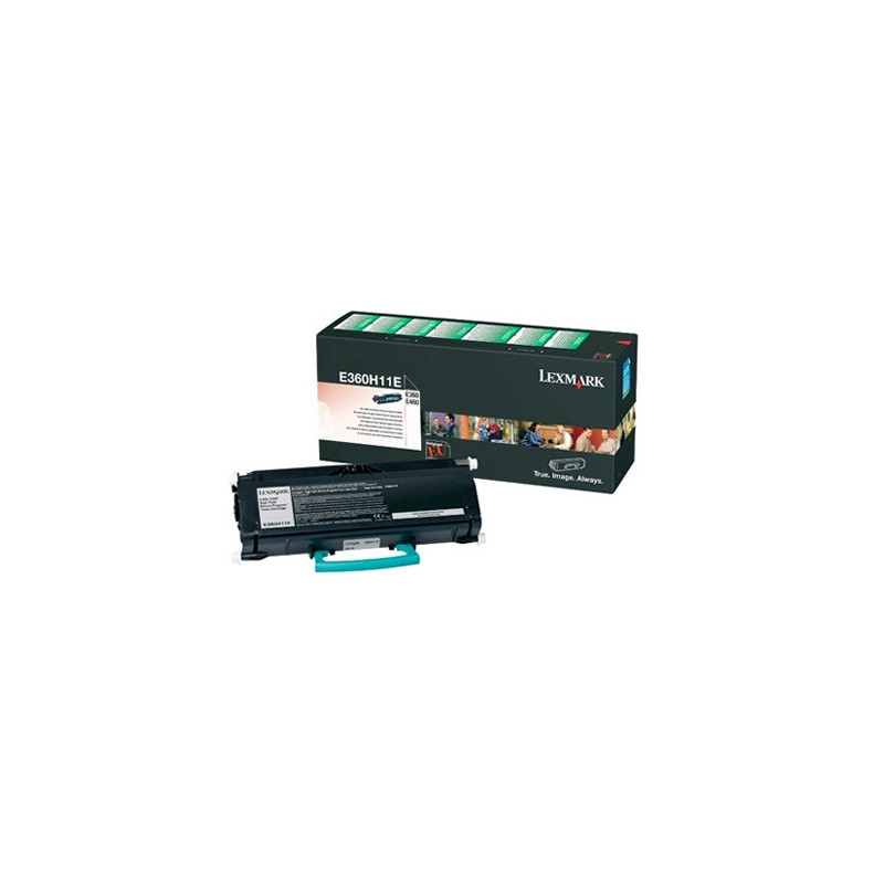 Toner laser lexmark e260h11e pour e360/e460 couleur noir 9000p