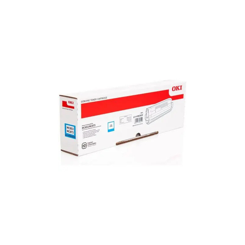 Cartouche laser oki mc853/873 couoleur cyan 7000 pag