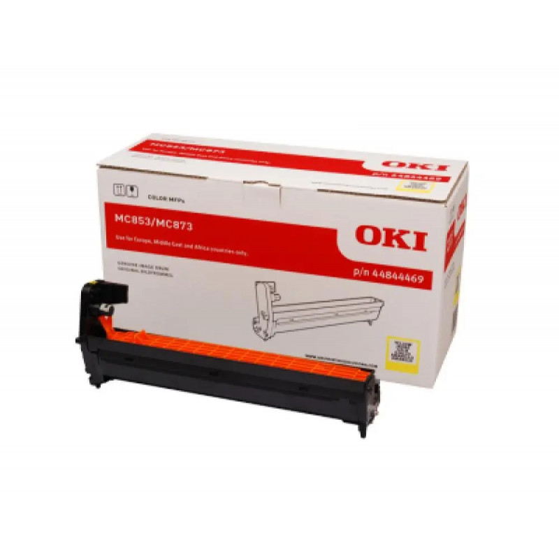 Tambour laser oki mc853/873 couleur jaune 30000 pag