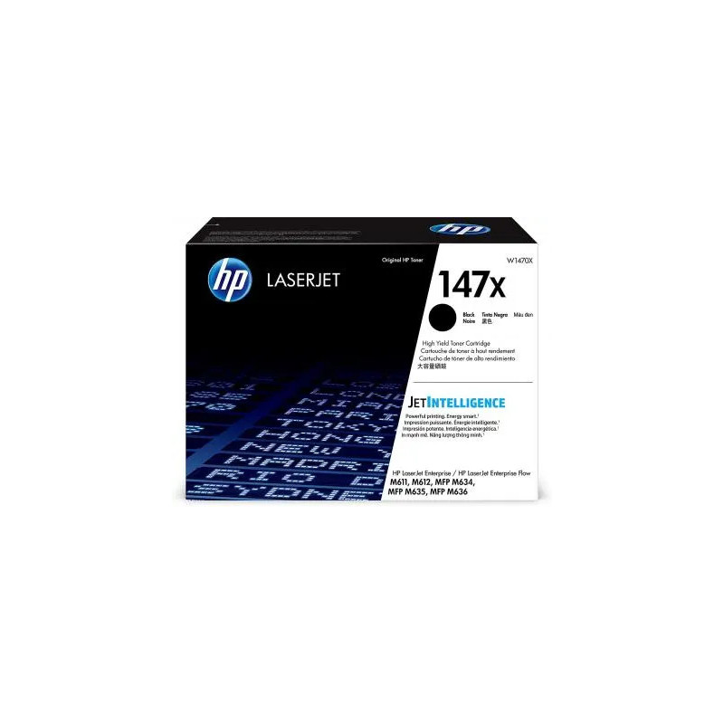 Cartouche hp laserjet 147x couleur noir 25200 pag