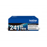 Pck de 2 toner brother tn241bkdcp-9015 dcp-9020 hl-3140 hl-3150 mfc-9140 mfc-3170 mfc-9330mfc-9340 noir 2500p
