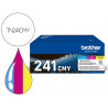 Pack toner brother laser tn241cmy 1400 pages pour dcp9015-dcp9020 hl3140 hl3150 hl3170 mfc9140 mfc 9330 mfc