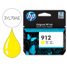 Cartouche encre hp 912 8010 / 8020 / 8035 couleur jaune 315 pages