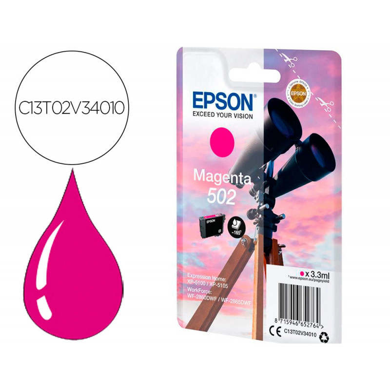 Cartouche encre epson singlepack 502 ink magenta